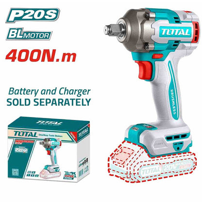 TIWLI20401 clé à chocs sans fil 20V 400Nm moteur brushless