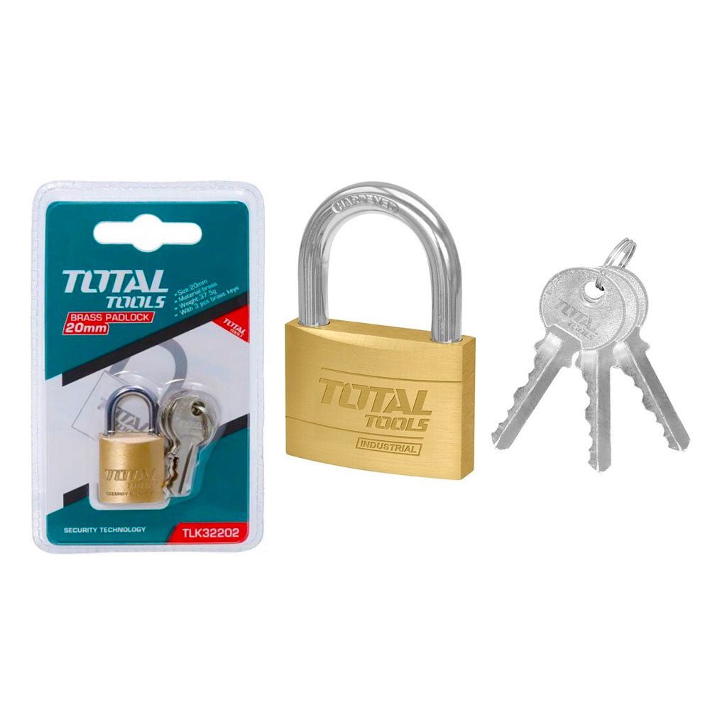 TLK32202 cadenas laiton 20mm TOTAL securite fiable objets