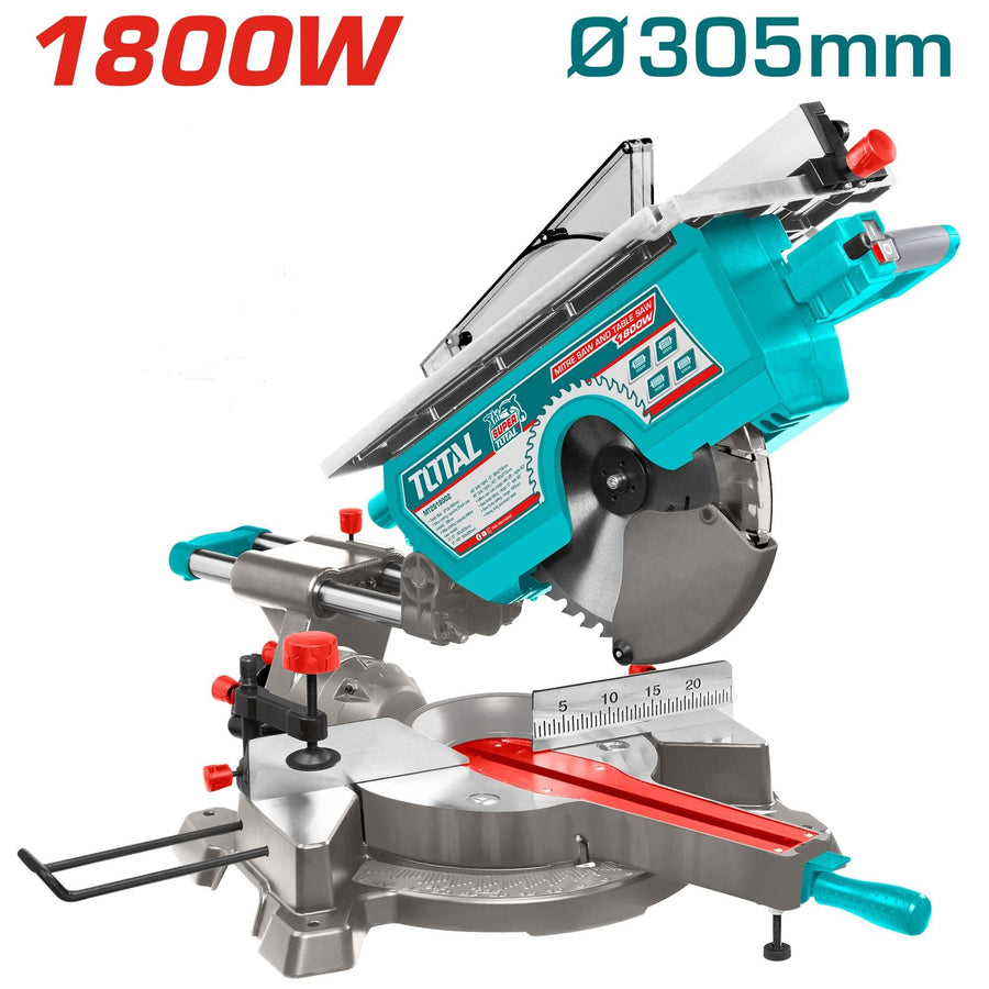 TMS43183051 scie onglets et table TOTAL 1800W 305mm
