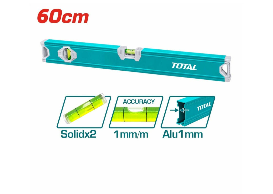 TMT26036 - niveau eau TOTAL 60 cm - précision 1 mm/m