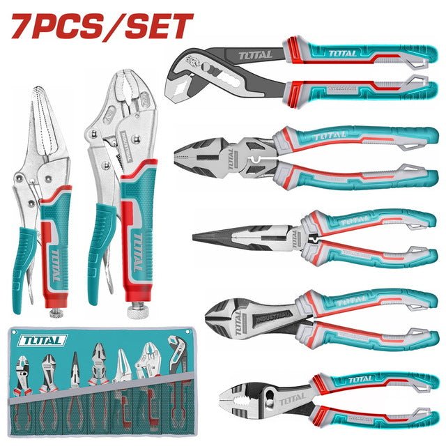Ensemble de pinces TOTAL 7 pièces bricolage TOS23055