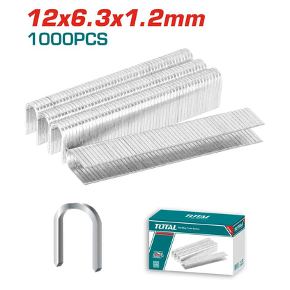 TOTAL agrafes 12X6.3X1.2MM THT39124