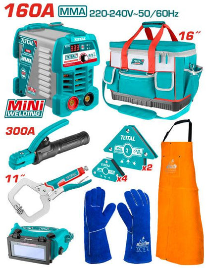 TOTAL coffret 8 pcs poste 160Amp et accessoires TOS23095