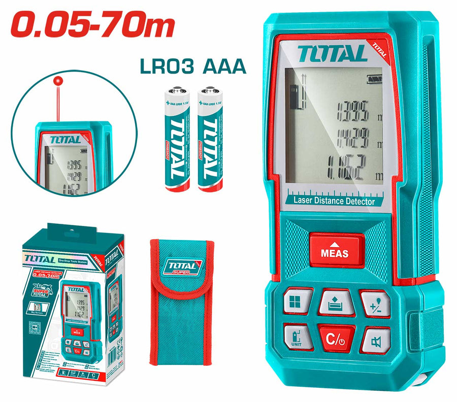TOTAL détecteur distance laser TMT57026 précis et portable
