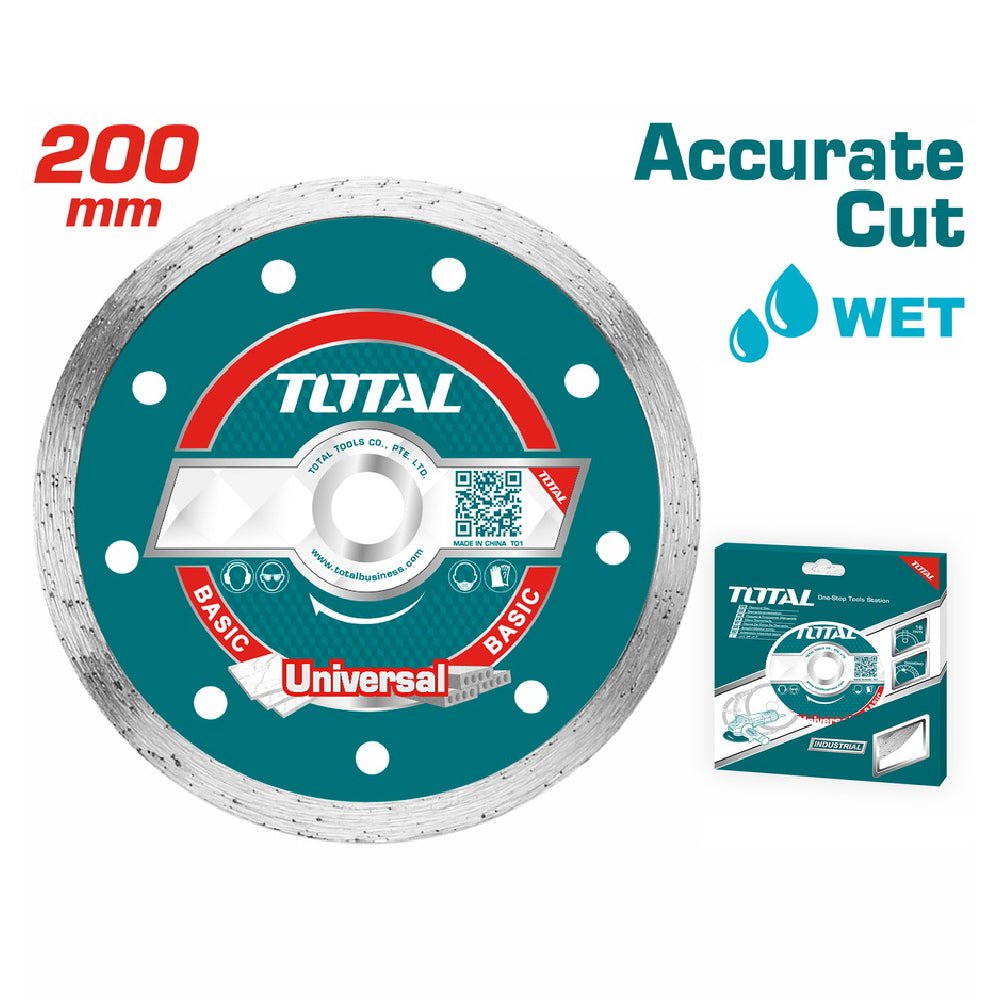 TOTAL disque diamant universel 200 mm jante diamantée TAC2122003