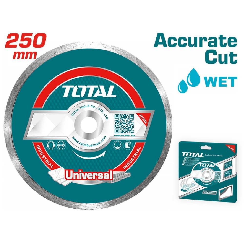 TOTAL disque diamant universel 250 mm pour coupe humide TAC2122501