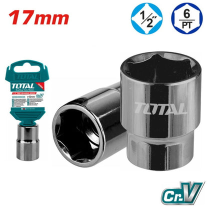Douille hexagonale 1/2″ 17 mm TOTAL THTST12171