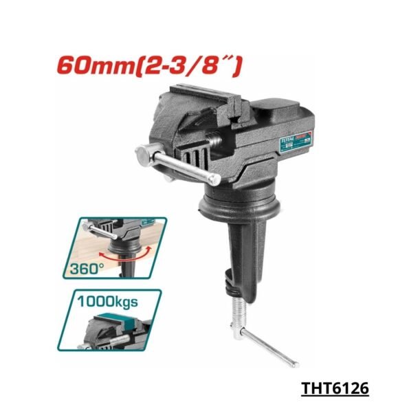 TOTAL etau etabli 60MM THT6126 – étau – TOTAL 60MM – 1000 kg
