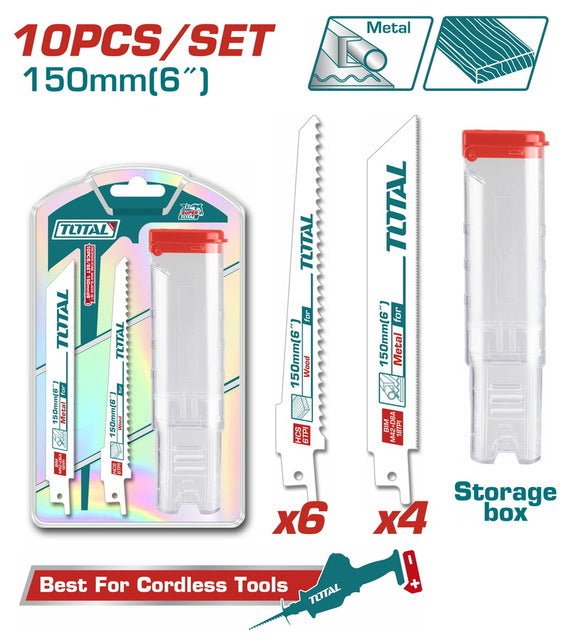 TOTAL jx 10 lames scie sabre TAC521002