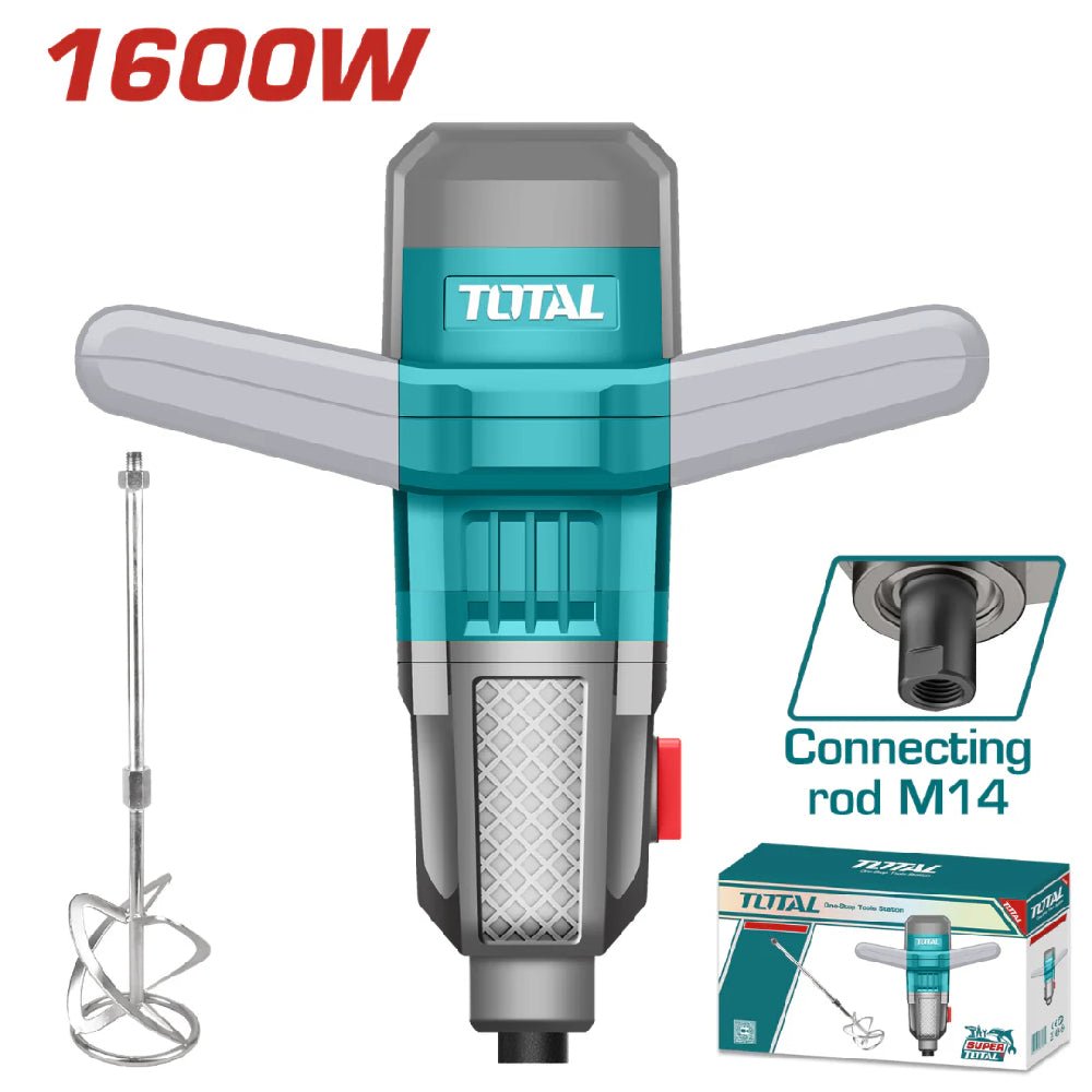 TOTAL malaxeur électrique 1600 w puissant pour mélanges M14 TD716008
