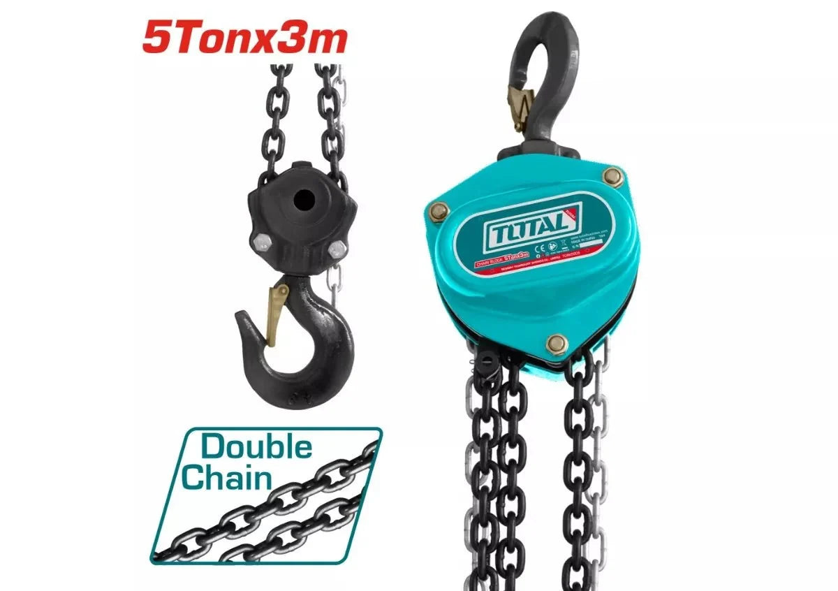 TOTAL palan à chaîne manuel 5 t hauteur levage 3 m TCBK0205