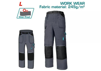 TOTAL pantalon de travail taille l 245 g/m² durable professionnel TSP6022.L