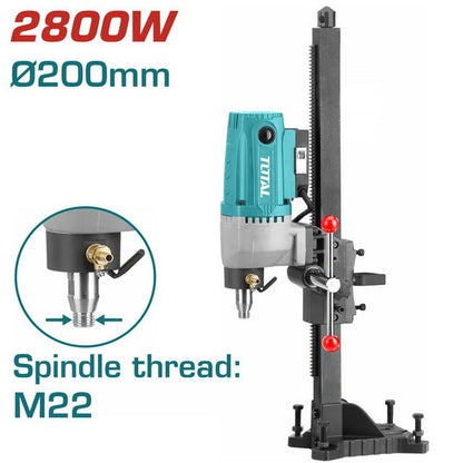 TOTAL perceuse diamt 2800W TDDM28001 puissance métal béton