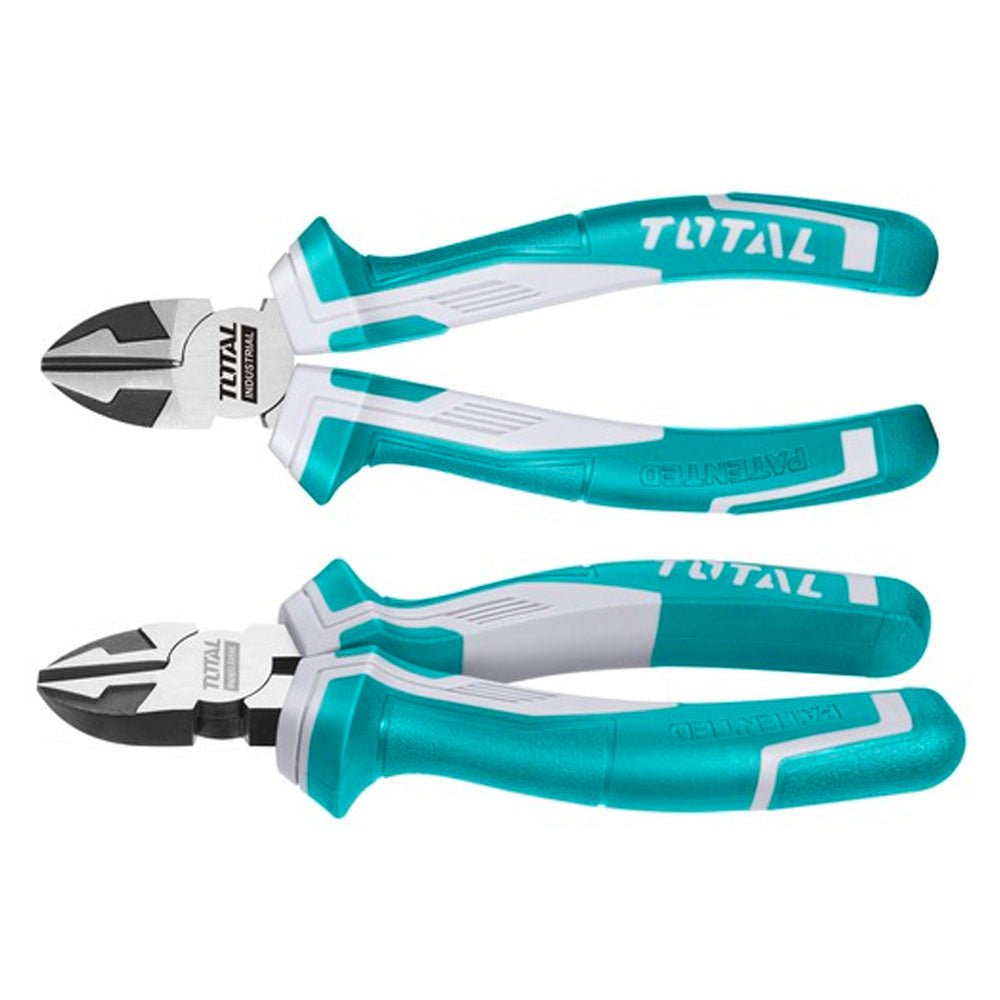 TOTAL pince coupante diagonale 160mm acier CrV haute performance THT230606