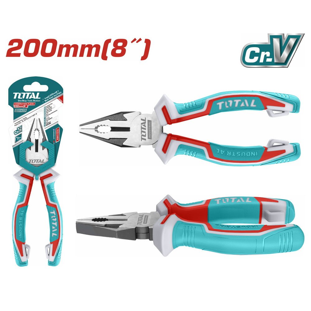 TOTAL pince universelle 200 mm CrV trempe effet de levier élevé THT210806S
