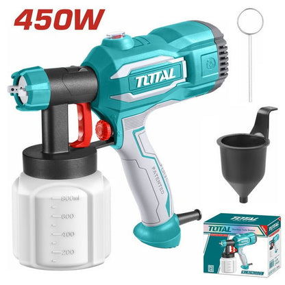 TOTAL pistolet pulvérisation électrique 450 w tension 220 240 v TT3506