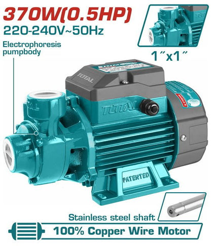TOTAL pompe eau 0.5HP turb TWP137026 efficace compacte