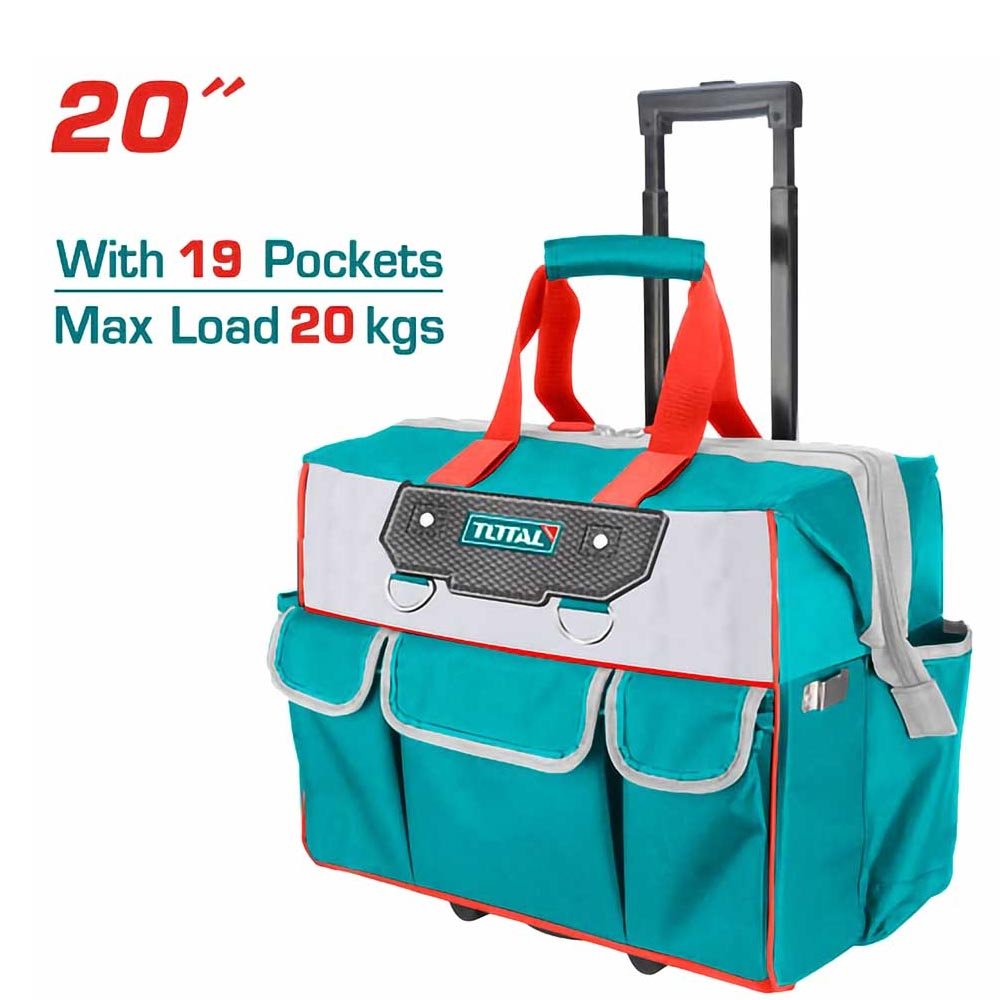 TOTAL sac à outils roulant rigide 20 pouces THRRTB2012 20 kg