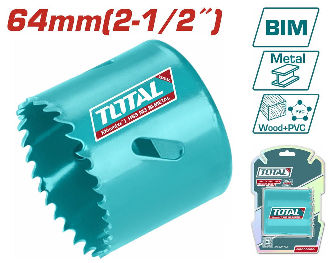 TOTAL scie cloche bim 64 mm 2-1/2 pouces haute performance TAC410641
