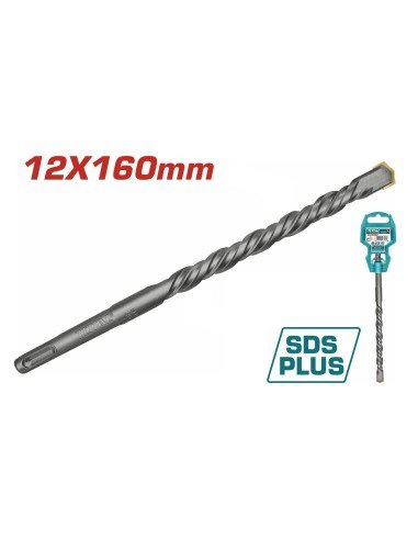 TOTAL SDS plus foret carbure tungstène pointe béton 12x160 performance Tac311202C