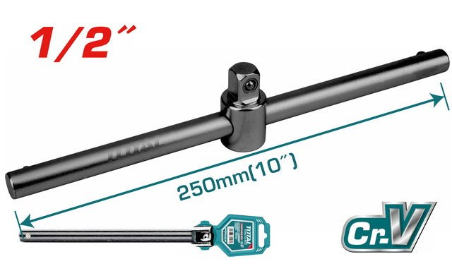 TOTAL barre en t coulissante 1/2 pouce THTSTB12106 bricolage