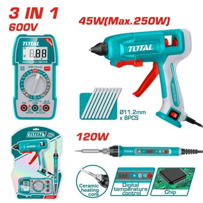 TOTAL tools kit electronique 3 en 1 600V 120W pisto thermique TTCK250716