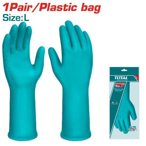 TOTAL TSP1801 – gants en PVC TOTAL 32 cm – pour jardinage