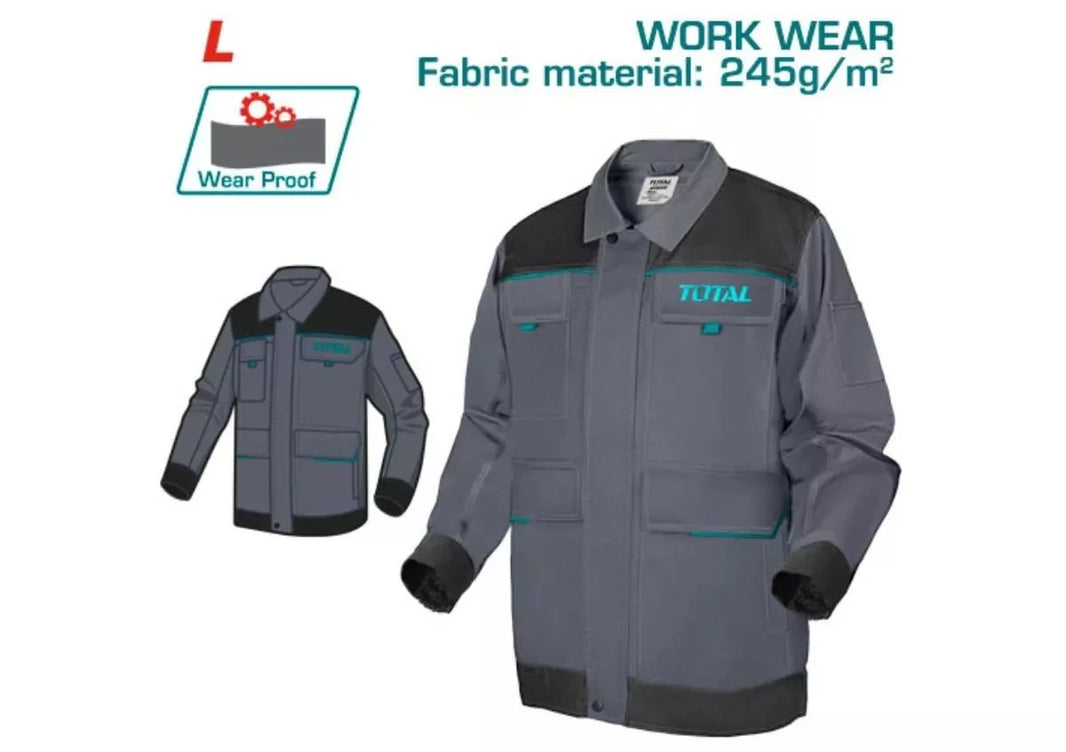 TOTAL veste de travail professionnelle 245 g/m2 taille l TSP6011.L