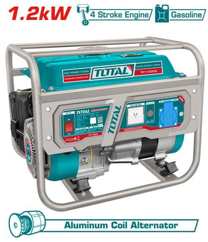 TP115005 -groupe électrogène TOTAL 1,2 kw lanceur portable
