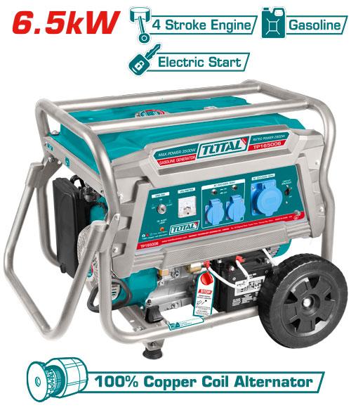 TP165006 – groupe électrogène essance gaz a batterie TOTAL 6500W – idéal