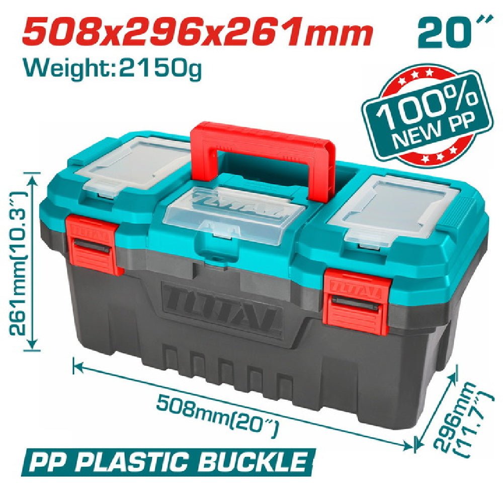 TPBX0201 - coffret à outils plastique TOTAL 20p - résistant