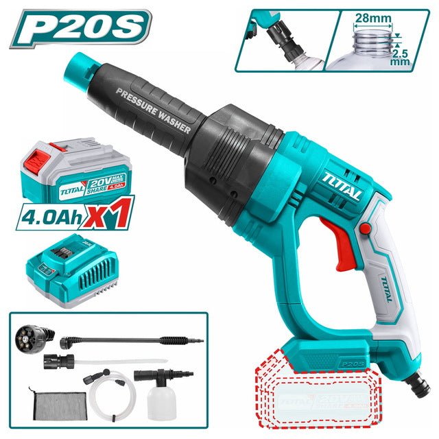 TPWLI20084 nettoyeur haute pression li ion 20 v 24,8 bar