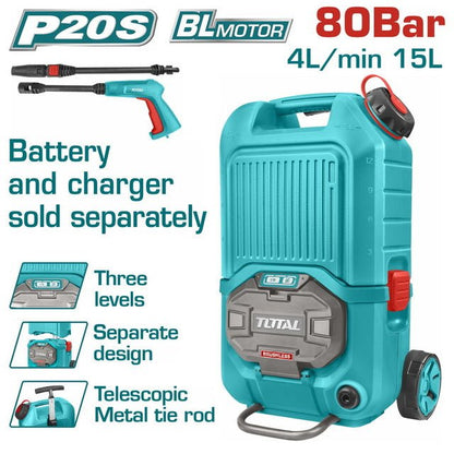 TPWLI4006 - nettoyeur haute pression TOTAL 2X20V 80 bar