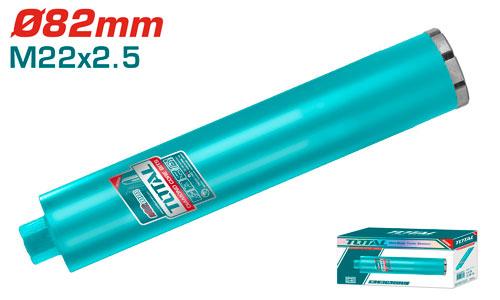 Trépans diamantés béton 82x450 mm pour découpe haute performance TOTAL TAC2810821