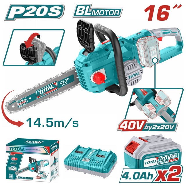 Tronçonneuse 16p 40V performante–TOTAL TGSLI401682