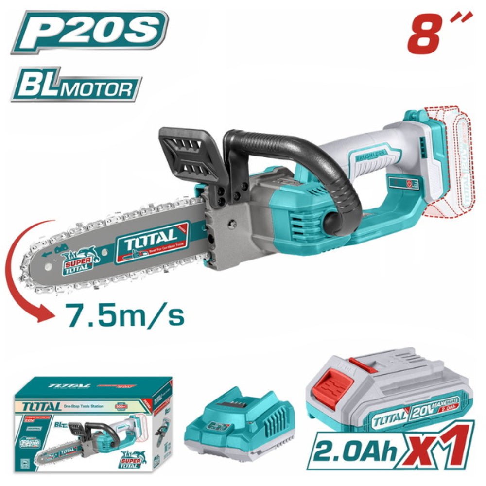 Tronçonneuse 8P 20V 2Ah – TOTAL compacte TGSLI20851