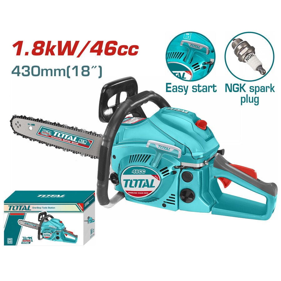 Tronçonneuse à chaîne 45 cm 46cc 1,8 kw jardinage TG5451811
