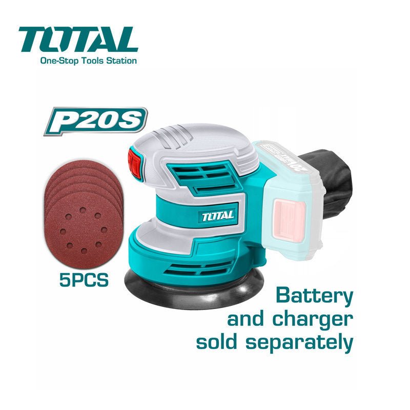 TROSLI2001 5PC ponceuse batterie 20V 125 mm efficace légère