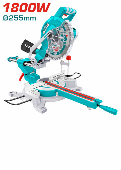 TS421825517 scie à onglet coulissante TOTAL 1800 w 255 mm