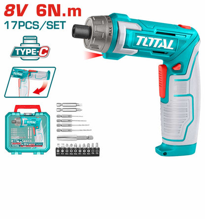 TSDLI08025 visseuse mini TOTAL 8V 6 nm poignée double