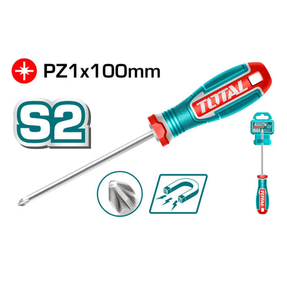 TSDPZ1100 – tournevis pozidriv TOTAL 100 mm PZ1 magnétique