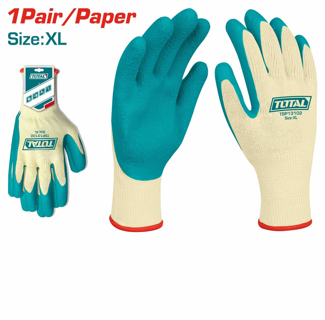 TSP13102 - gants en latex TOTAL xl manutention robuste