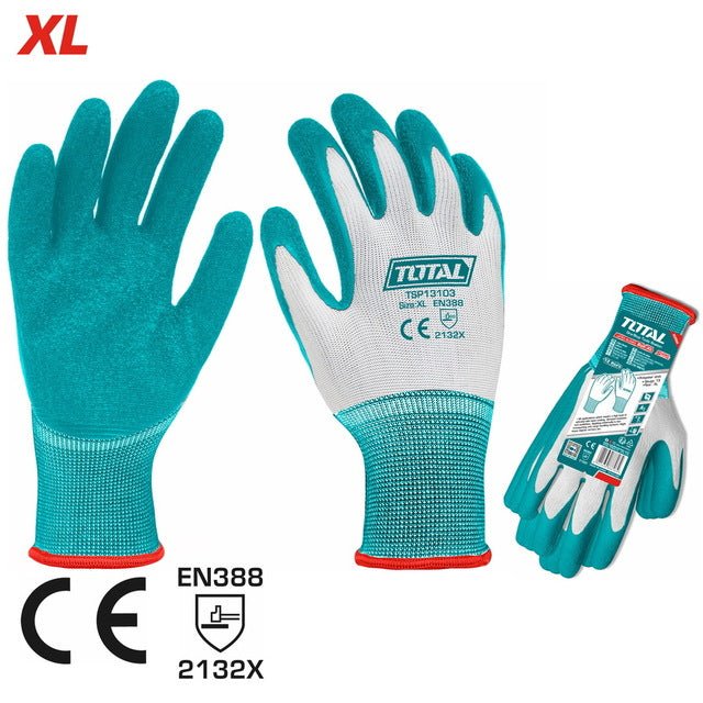 TSP13103 gants en latex TOTAL xl pour protection et confort