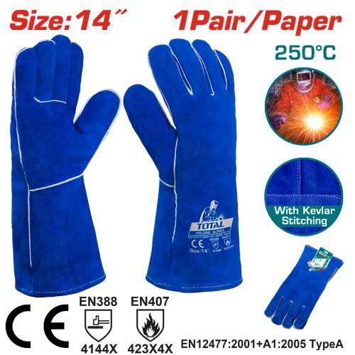 TSP15014 – gants soudure TOTAL 14 pouces – protection