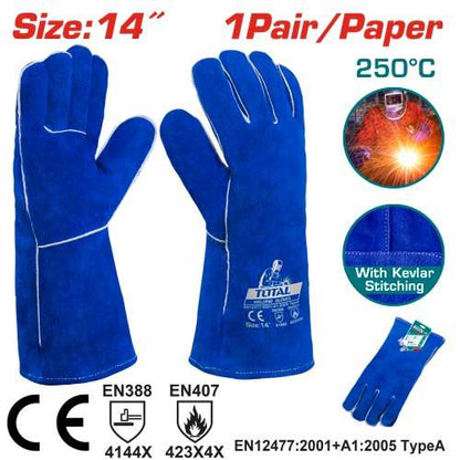 TSP15014 – gants soudure TOTAL 14 pouces – protection