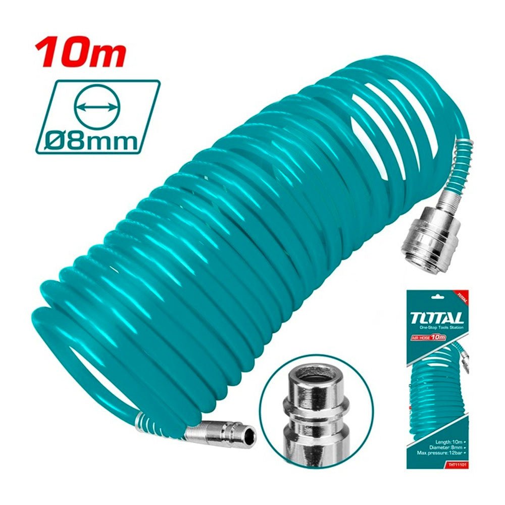 Tuyau d’air 10M THT11101– tuyau air TOTAL 12 bar 8mm–Brico