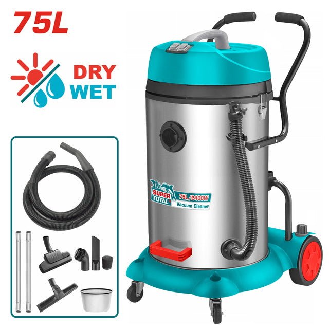 TVC24751 aspirateur industriel TOTAL 2400 w 75 l nettoyage