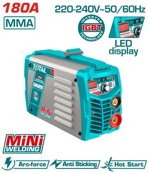 TW218016 - poste à souder 180 mma TOTAL 220-240V portable