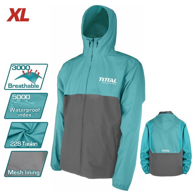 Veste imperméable TOTAL xl 5000 mm H2O résistante pluie TJCTC2282 xl