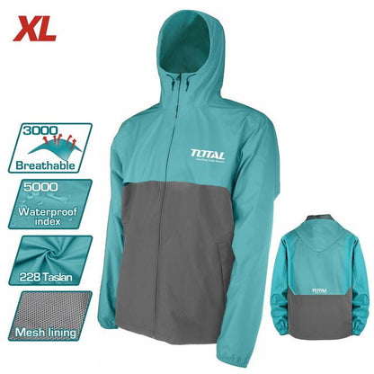 Veste imperméable TOTAL xl 5000 mm H2O résistante pluie TJCTC2282 xl